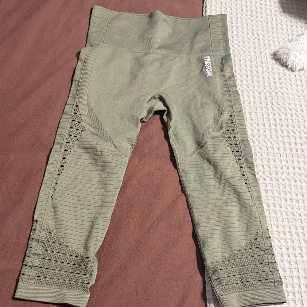 Gymshark Green Patterned Leggings